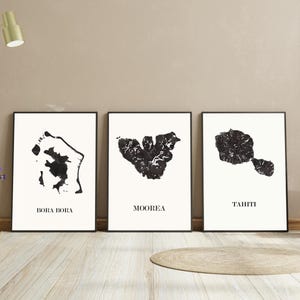 TAHITI Design KARTE zur Dekoration, personalisiertes Geschenk, Geburtstagsgeschenk,