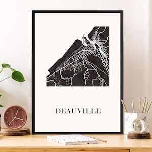 DEAUVILLE Design KARTE zur Dekoration, personalisiertes Geschenk, Geburtstagsgeschenk,
