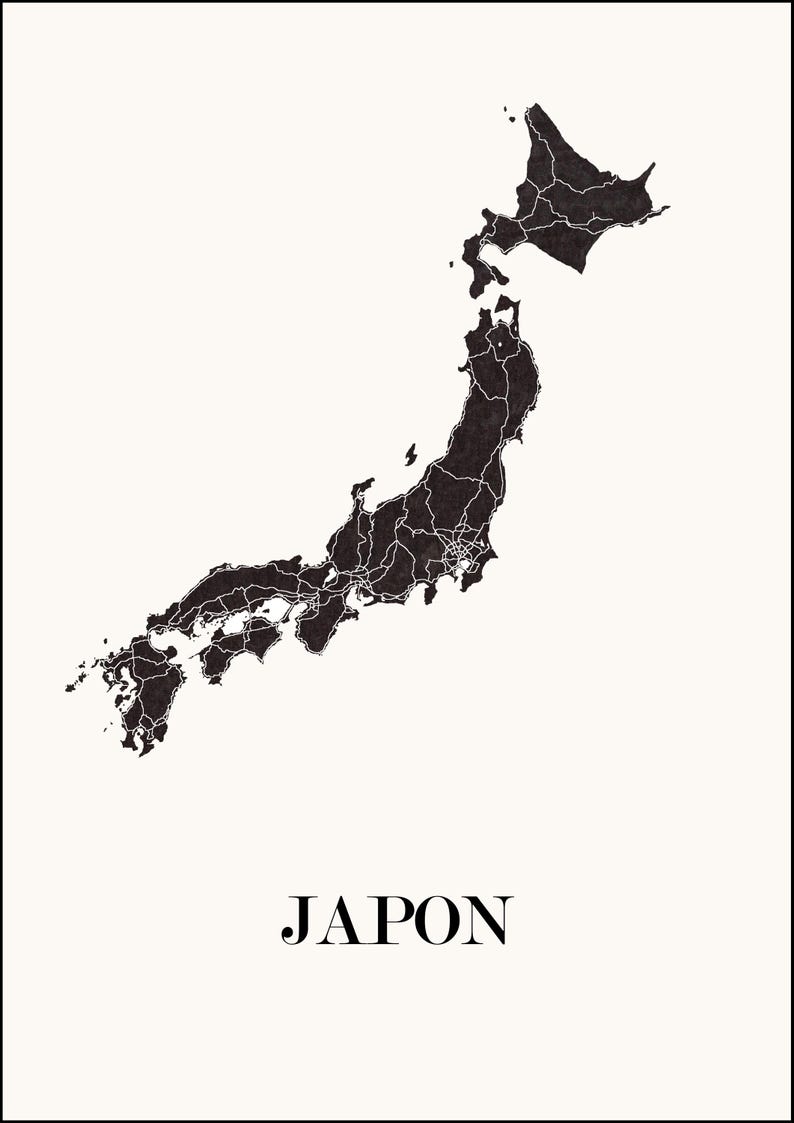 Carte du japon graphisme épuré, Décoration style japonais, Cadeau souvenir japon, Affiche style scandinave, Affiche amoureux japon, Affiche japon, Décoration minimaliste, Poster couleur ardoise à accrocher, Décoration murale tendance, Décoration réalisée par un créateur, Cadeau homme, Cadeau papa, Cadeau maman, Cadeau de noel, Décoration noir et blanc, Cadeau idéal homme, Cadeau idéal femme, Cadeau unique, Cadeau personnalisé, Cadeau anniversaire, Cadeau de rencontre, Cadeau de mariage