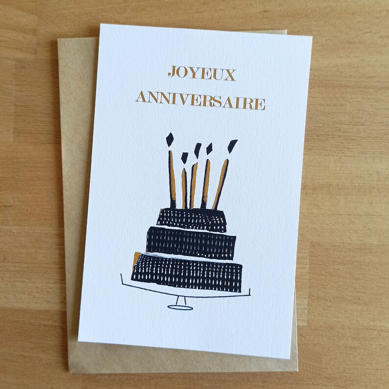 carte anniversaire. bougies anniversaire, carte joyeux anniversaire moderne. carte à offrir. bougies anniversaire à offrir. gâteau anniversaire à offrir. Carte réalisée par un créateur