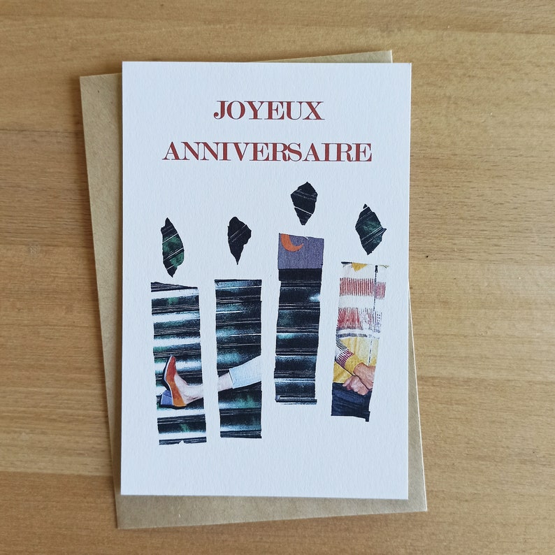 carte anniversaire, bougies anniversaire, carte joyeux anniversaire moderne, carte à offre, bougies anniversaire à offrir, carte réalisée par un créateur
