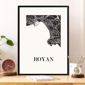 CARTE Design de ROYAN pour décoration, cadeau personnalisé, cadeau anniversaire,