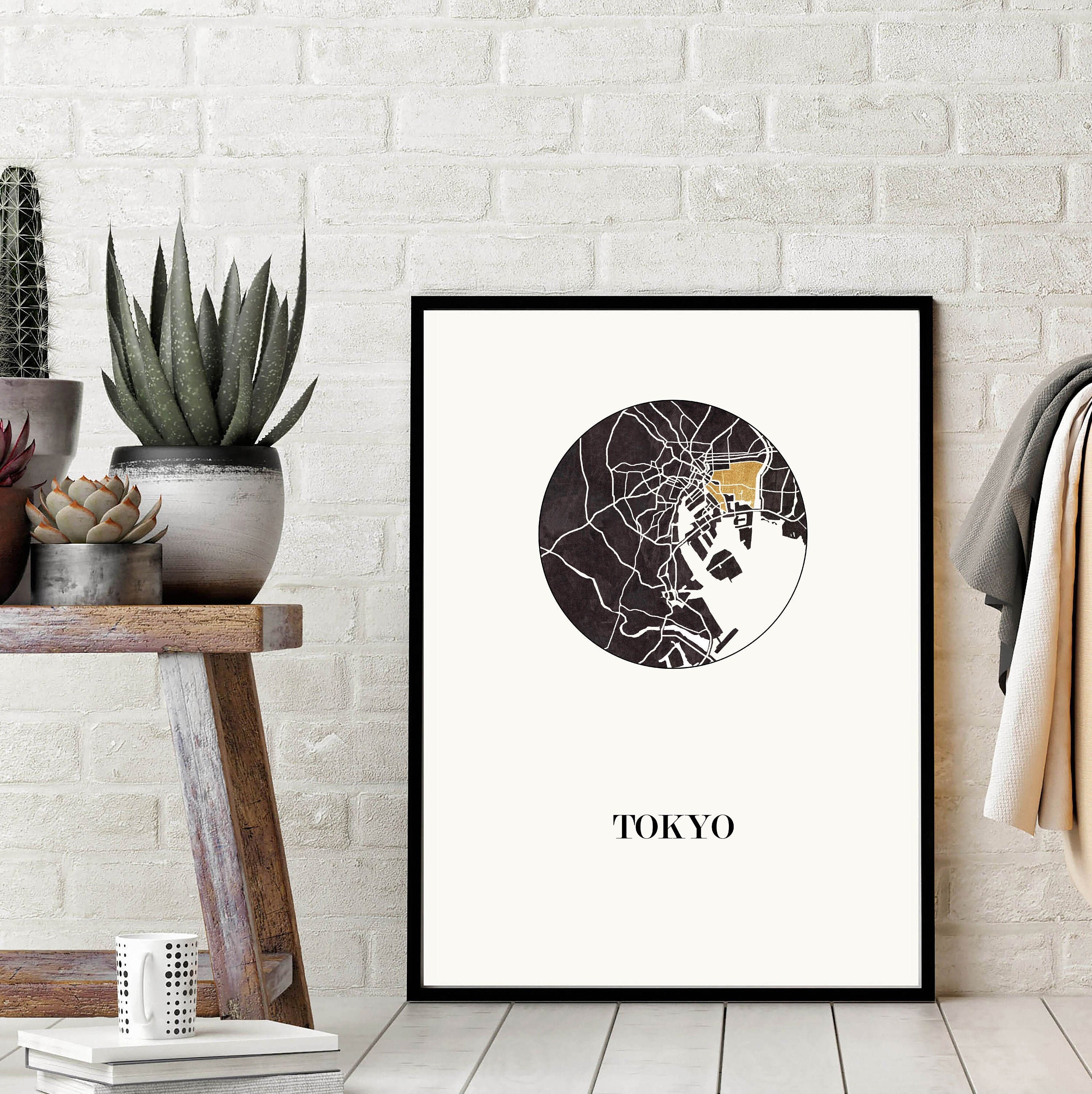 Carte Design de Tokyo Pour Décoration, Cadeau Personnalisé, Fête Des Mères