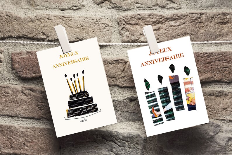 carte anniversaire. bougies anniversaire, carte joyeux anniversaire moderne. carte à offrir. bougies anniversaire à offrir. gâteau anniversaire à offrir. Carte réalisée par un créateur