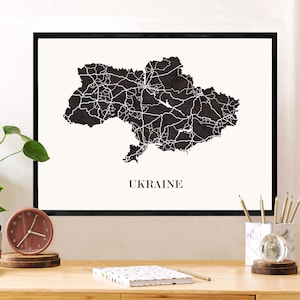 MAPPA DELL'UCRAINA per decorazione, regalo personalizzato, regalo di compleanno,