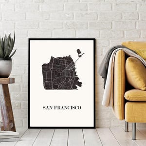 SAN FRANCISCO Design KARTE zur Dekoration, personalisiertes Geschenk, Geburtstagsgeschenk,