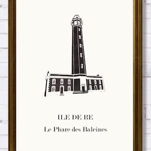 Affiche Phare des baleines graphisme épuré, Décoration bord de mer, Cadeau souvenir ile de ré, Affiche amoureux phare des baleines, Affiche ile de ré, Décoration minimaliste, Poster couleur ardoise à accrocher, Décoration murale tendance, Décoration réalisée par un créateur, Cadeau homme, Cadeau papa, Cadeau maman, Cadeau de noel, Décoration noir et blanc, Cadeau idéal homme, Cadeau idéal femme, Cadeau unique, Cadeau personnalisé, Cadeau anniversaire, poster décoration maison bord de mer
