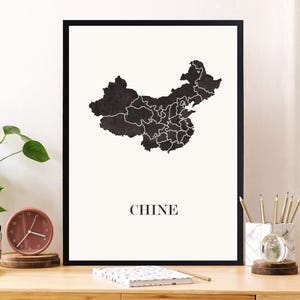 CHINA Design KARTE zur Dekoration, personalisiertes Geschenk, Geburtstagsgeschenk,