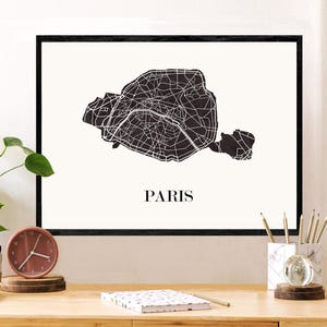 CARTE DESIGN de Paris pour décoration, cadeau personnalisé, cadeau anniversaire,