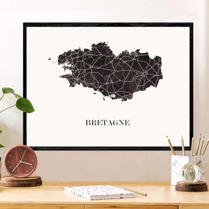 BRITTANY Design MAP para decoração, presente personalizado, presente de aniversário,