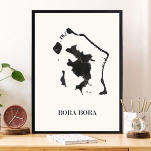 BORA BORA Design KARTE zur Dekoration, personalisiertes Geschenk, Geburtstagsgeschenk,