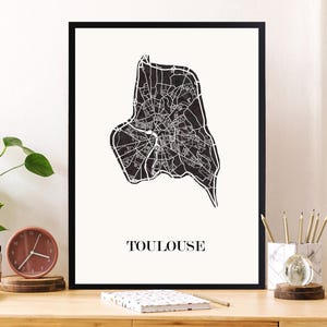 TOULOUSE Design KARTE zur Dekoration, personalisiertes Geschenk, Geburtstagsgeschenk,