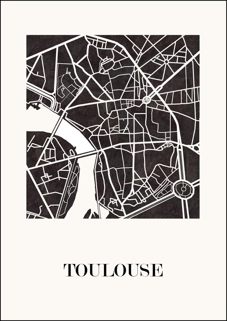 Carte de toulouse graphisme épuré, Décoration style toulouse, Cadeau souvenir toulouse, Affiche style scandinave, Affiche amoureux toulouse, Affiche toulouse, Décoration minimaliste, Poster couleur ardoise, Décoration murale tendance, Décoration réalisée par un créateur, Cadeau homme, Cadeau papa, Cadeau maman, Cadeau de noel, Décoration noir et blanc, Cadeau idéal homme, Cadeau idéal femme, Cadeau unique, Cadeau personnalisé, Cadeau anniversaire, Cadeau de rencontre, Cadeau de mariage