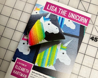 Lisa The Unicorn Quilt Pattern by Elizabeth Hartman