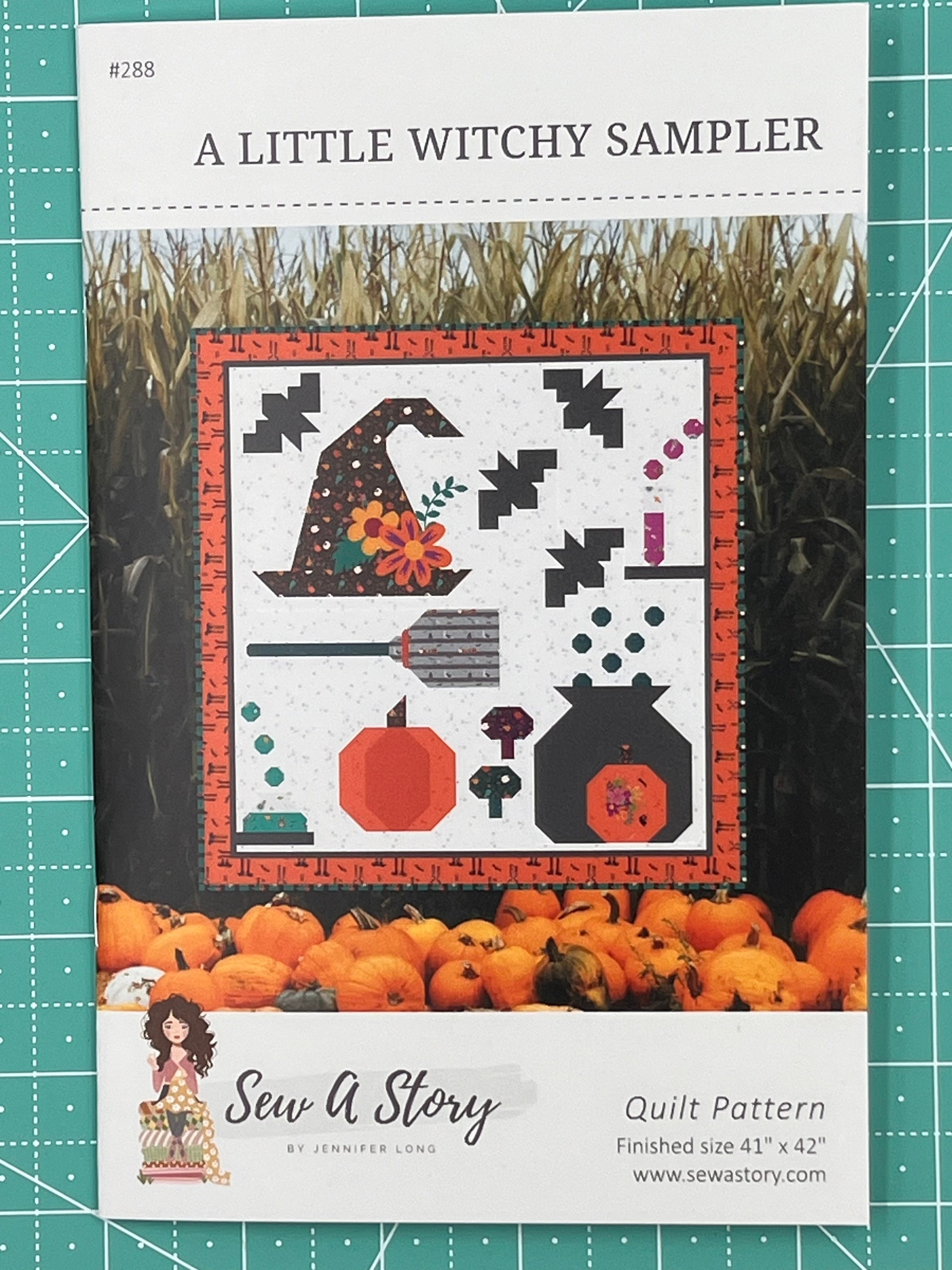 A Little Withcy Sampler Quilt Pattern, Traditionally Pieced Patchwork ...