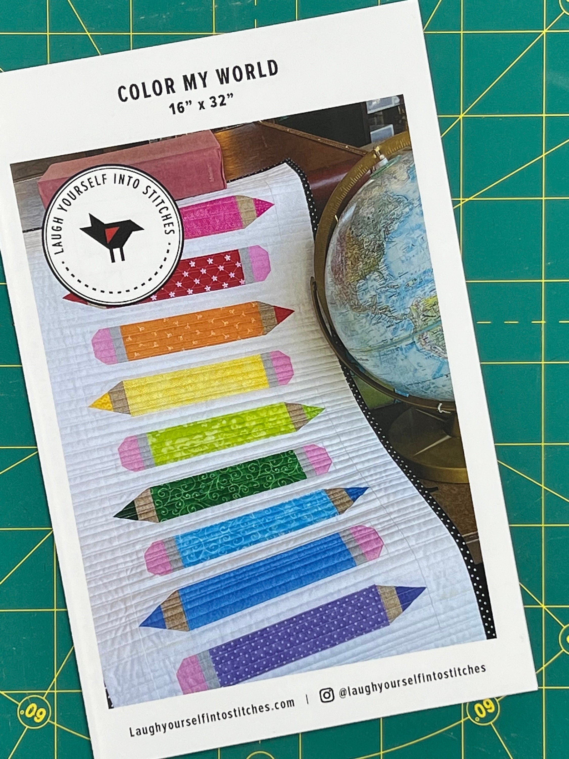 Color My World Colored Pencil Table Runner Quilt Pattern - Etsy