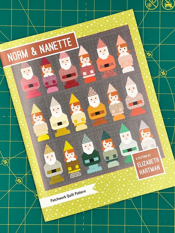 Norm and Gnome Quilt Pattern by Elizabeth Hartman Etsy