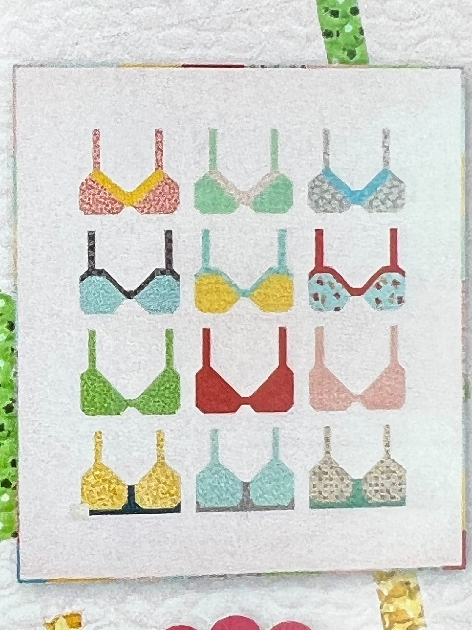Support Group Bra Quilt Pattern Its Sew Emma by Lori Holt of Etsy