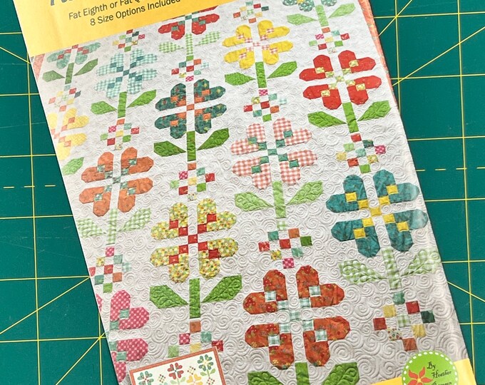 Anka's Treasures Heart Blossoms Quilt Pattern 5 Size Variations per