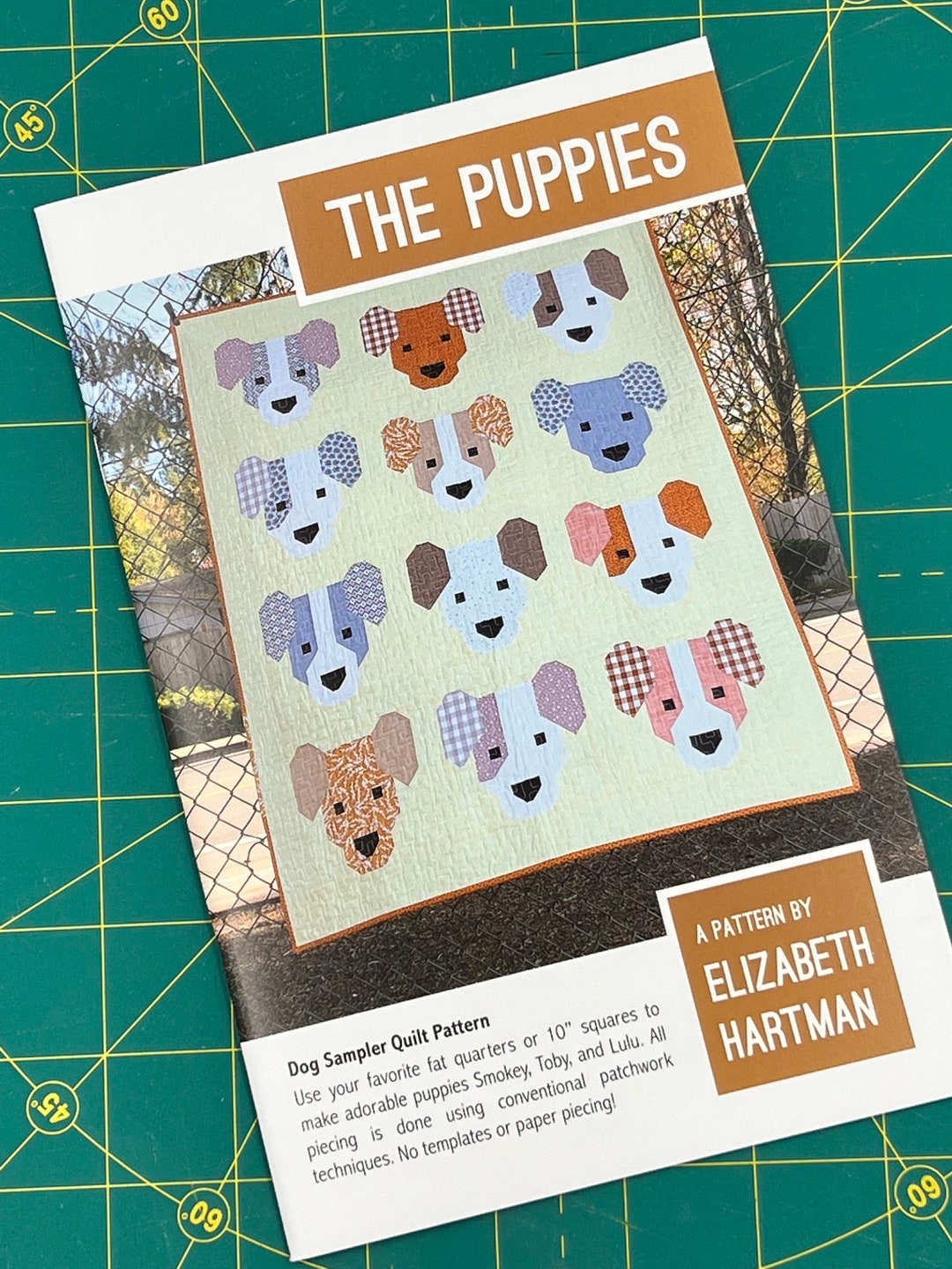 The Puppies Puppy Dog Quilt Pattern by Elizabeth Hartman Etsy