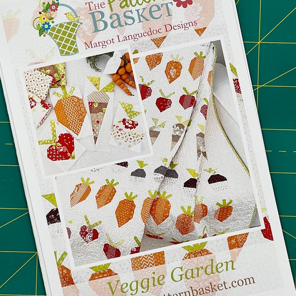 Veggie Garden, Vegetable Patch Quilt Pattern by the Pattern Basket