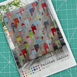 Painted ladies Modern Scrap Quilt Pattern by Eye candy Quilts
