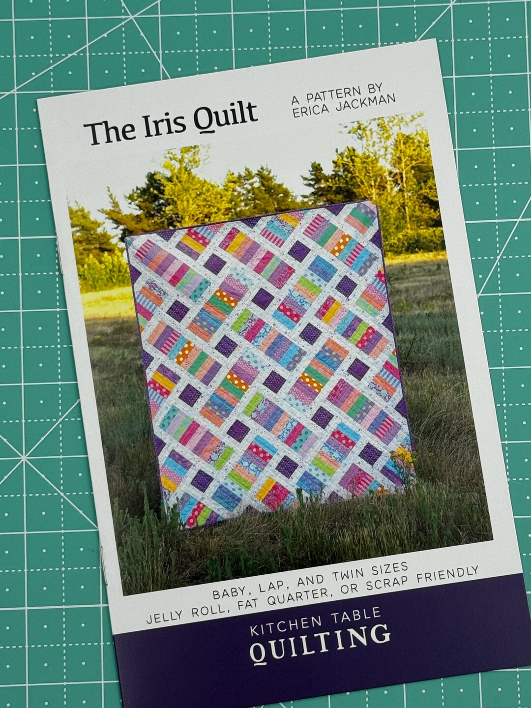 The Iris Quilt Pattern From Kitchen Table Qulting, Jelly Roll, Fat Quarter, or Scrap Friendly - Etsy