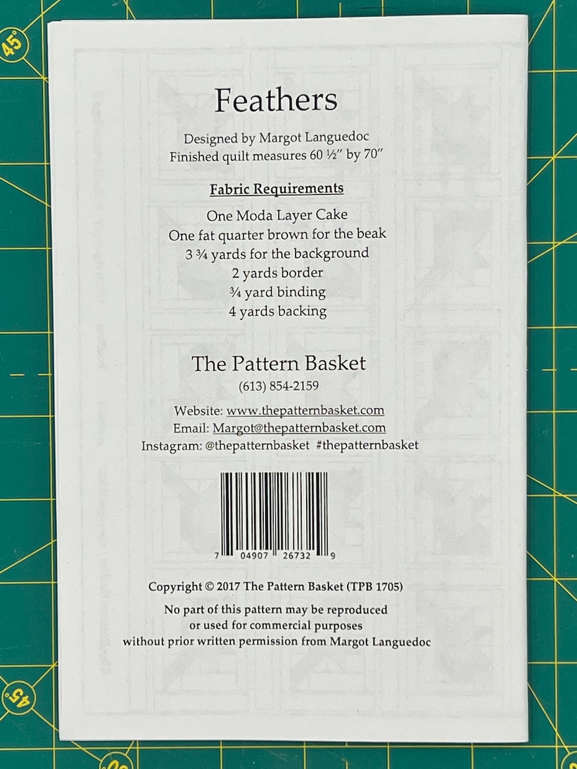 Feathers Bird Quilt Pattern by the Pattern Basket - Etsy
