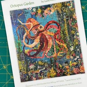 Ocean Octopus Collage Quilt Pattern by Laura Heine