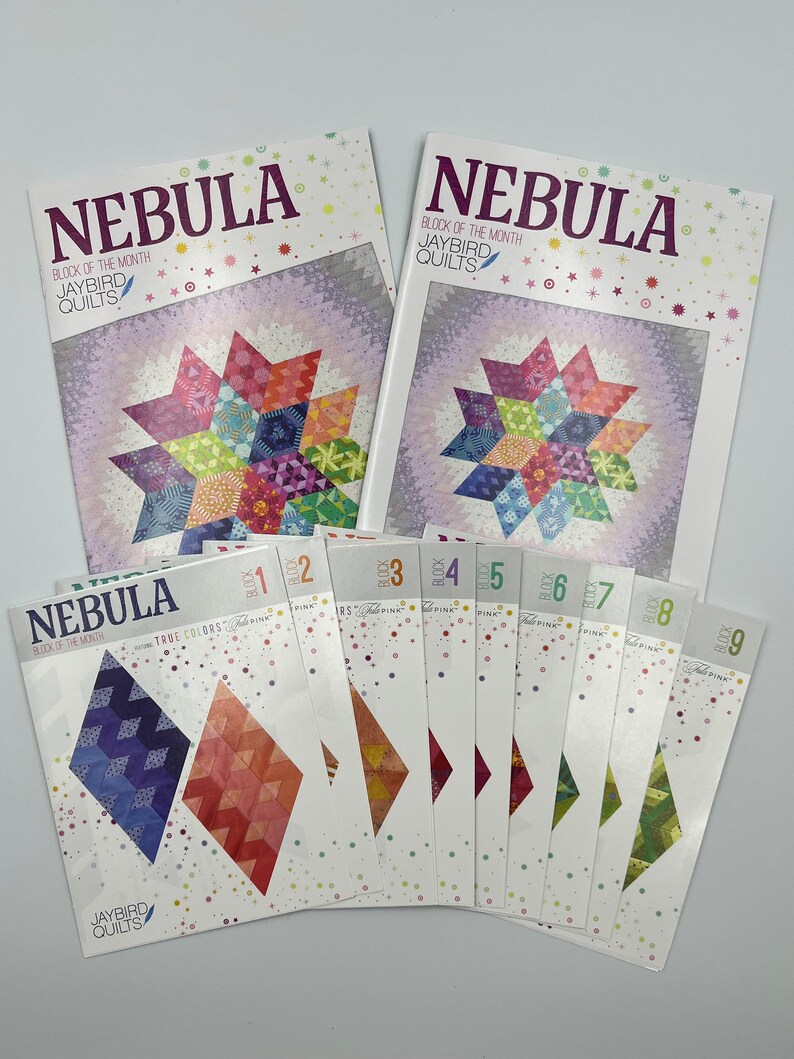 Nebula BOM Quilt Pattern by Jaybird Quilts Hex N More & Super Sidekick
