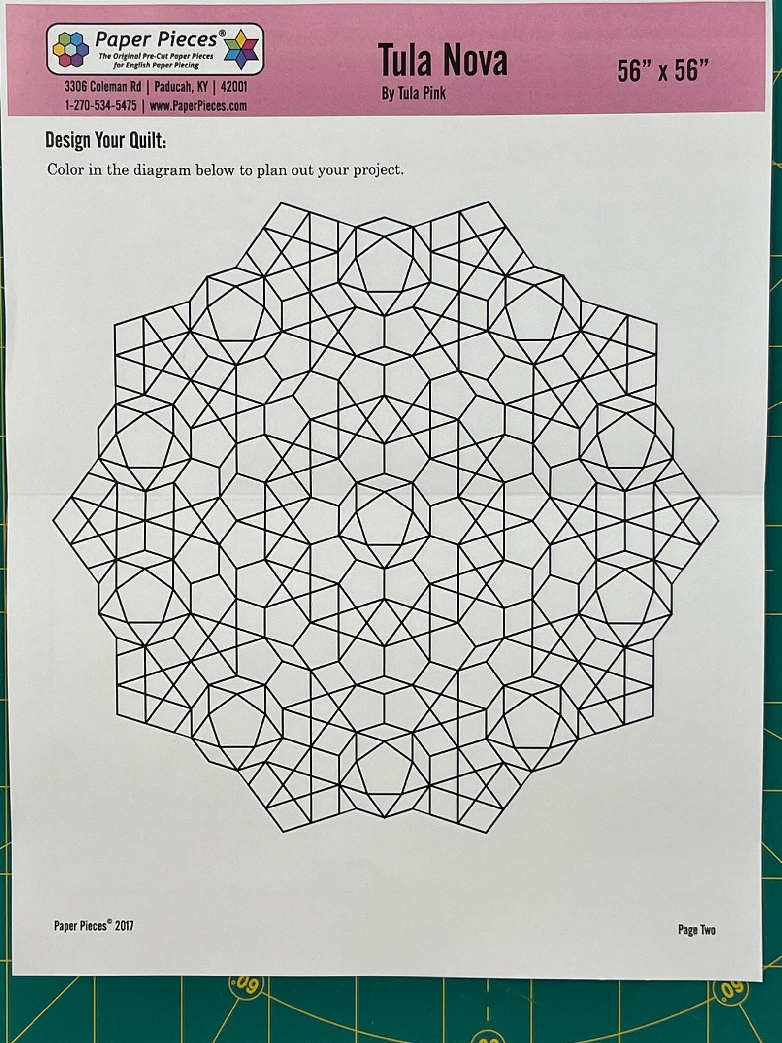 Tula Nova by Tula Pink EPP Quilt Kit Pattern Paper Pieces Etsy