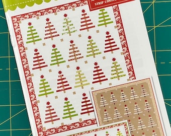 Yuletide Spruce Christmas Fig Tree Patchwok Quilt or Table Runner Pattern