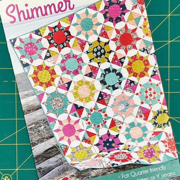 Shimmer Bold and Modern Scrap Quilt by Cluck Cluck Sew