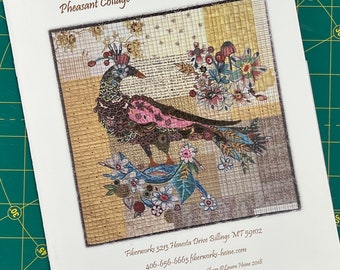 Pheasant Bird Collage Quilt Pattern by Laura Heine of Fiberworks