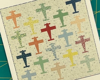 LAX Airplane Patcwhork Quilt Pattern by Edyta Sitar of Laundry Basket Quilts