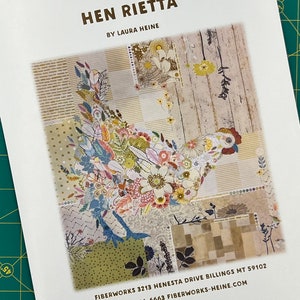 Hen Rietta Chicken Collage Quilt Pattern by Laura Heine of Fiberworks
