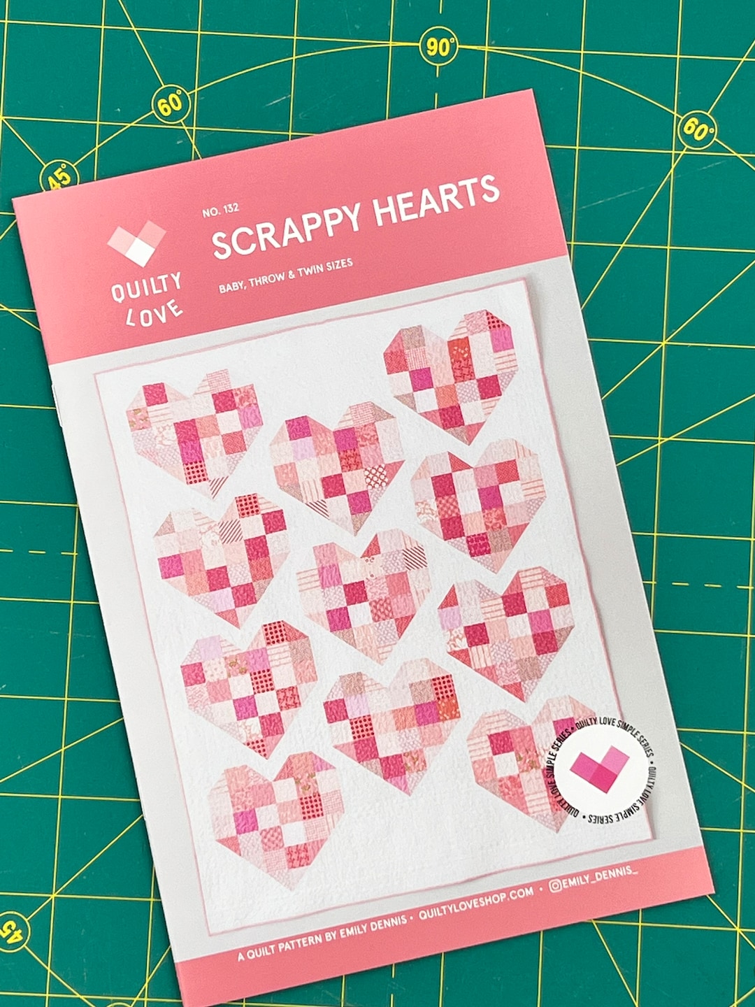 Scrappy Hearts Quilt Pattern From Quilty Love Etsy