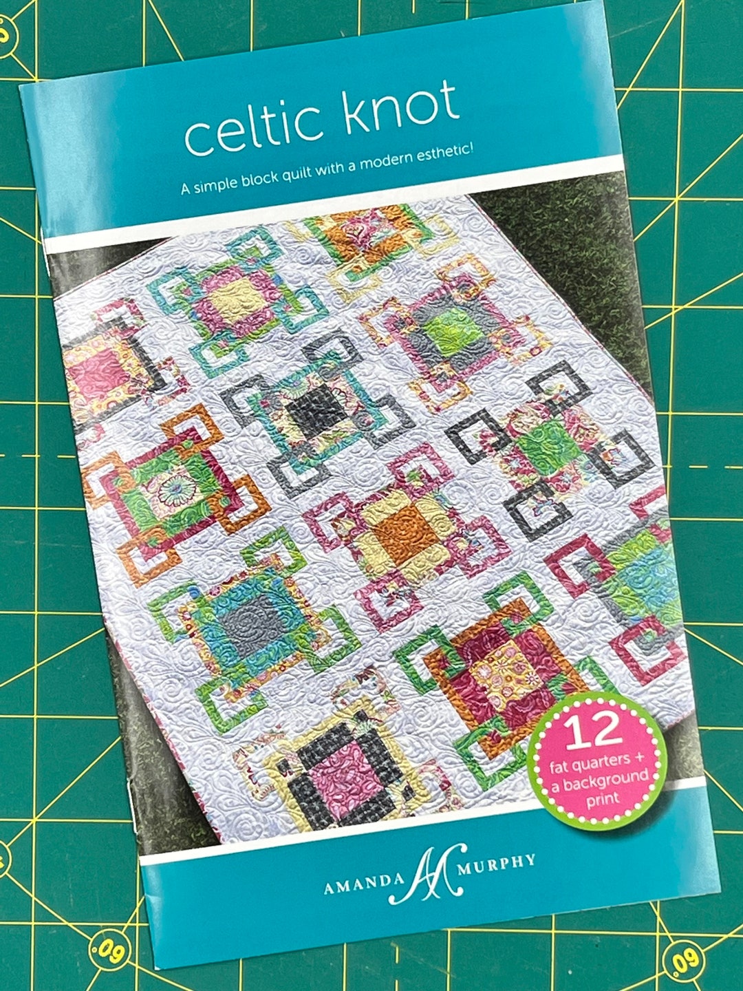 Celtic Knot Patchwork Scrap Quilt Pattern by Amanda Murphy Fat Etsy