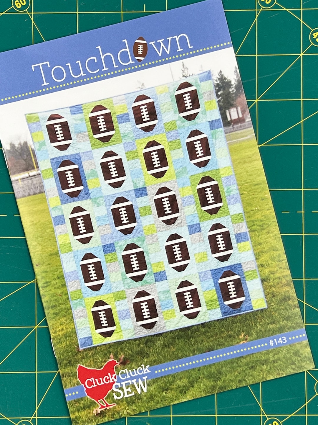 Touchdown Football Quilt Pattern by Cluck Cluck Sew Etsy