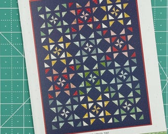 Bluegrass Traditionally Pieced Patchwork Quilt Pattern, Stars and Pinwheels