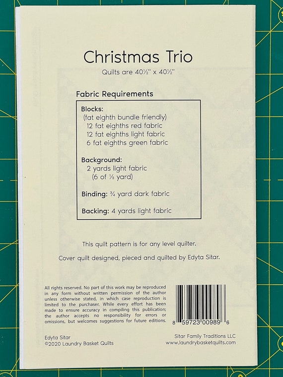 Christmas Trio Quilt Kit - 40 1/2 Christmas Trio Quilt Kit - 40 1/2