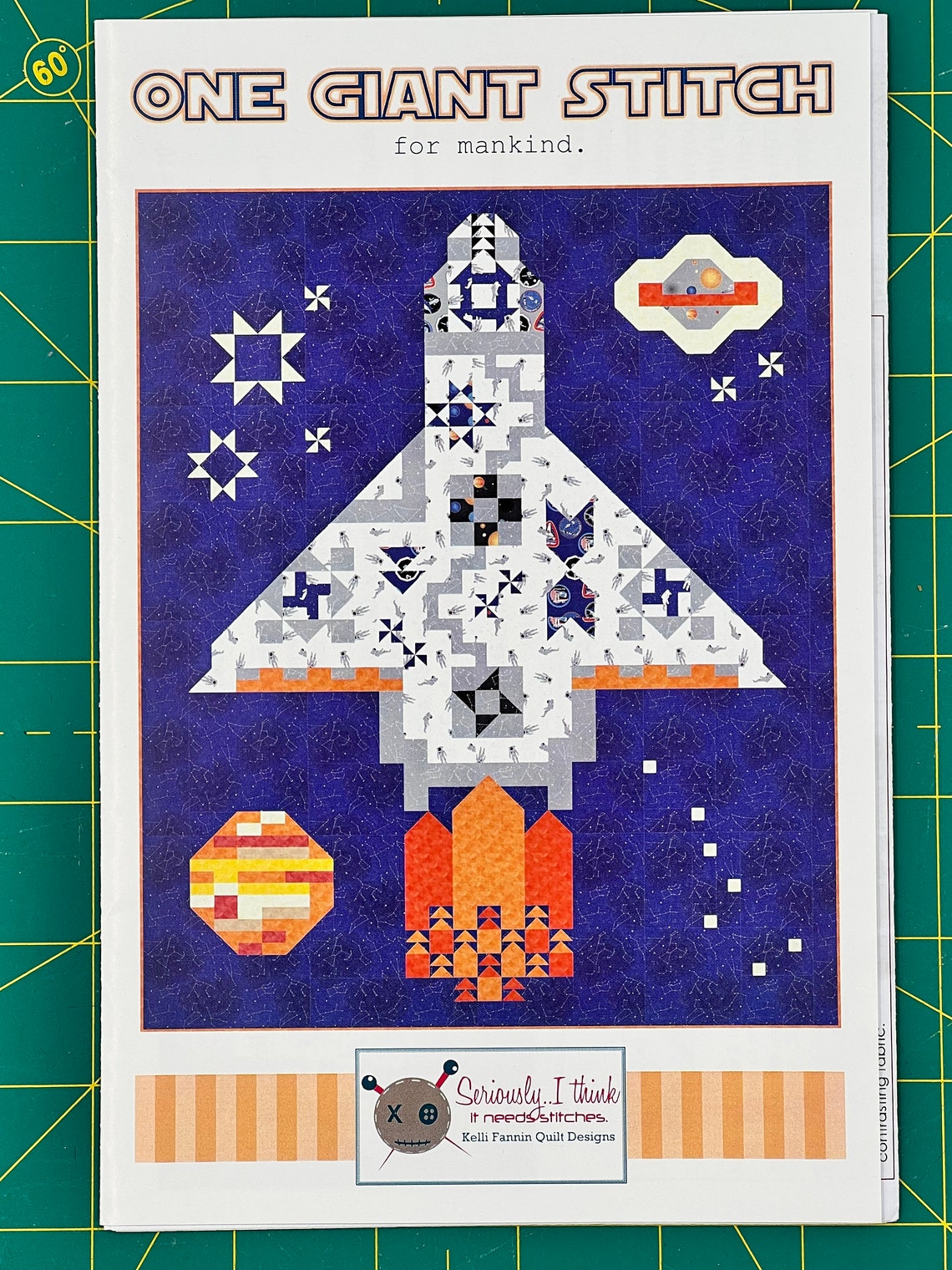 One Giant Stitch Space Shuttle Quilt Etsy