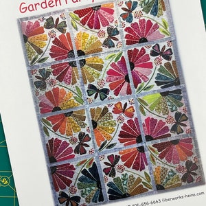 Garden Party Collage Quilt Pattern by Laura Heine of Fiberworks