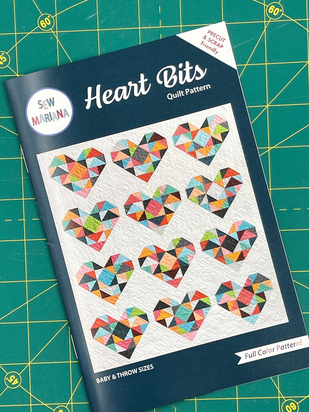 Heart Bits Traditionally Pieced Patchwork Quilt Pattern - Etsy