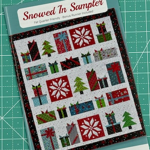 Snowed In Sampler Quilt Pattern by Anka’s Treasures, Winter Christmas Holiday
