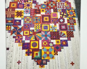 Boho Heart Quilt Pattern Booklet From Jen Kingwell and Andrea Bair - Etsy