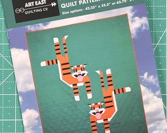 Flying Tigers Traditionally Pieced Patchwork Quilt Pattern by Art East Company