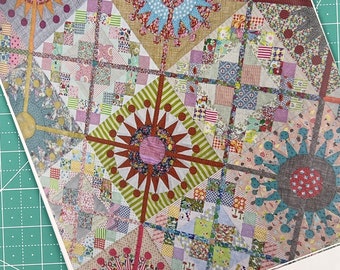 Queens Cross Patchwork Quilt Pattern and Acrylic Templates by Jen Kingwell