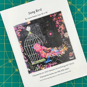 Song Bird Collage Quilt Pattern by Laura Heine of Fiberworks