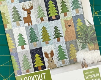 Lookout Forest Animals in Trees Quilt Pattern by Elizabeth Hartman